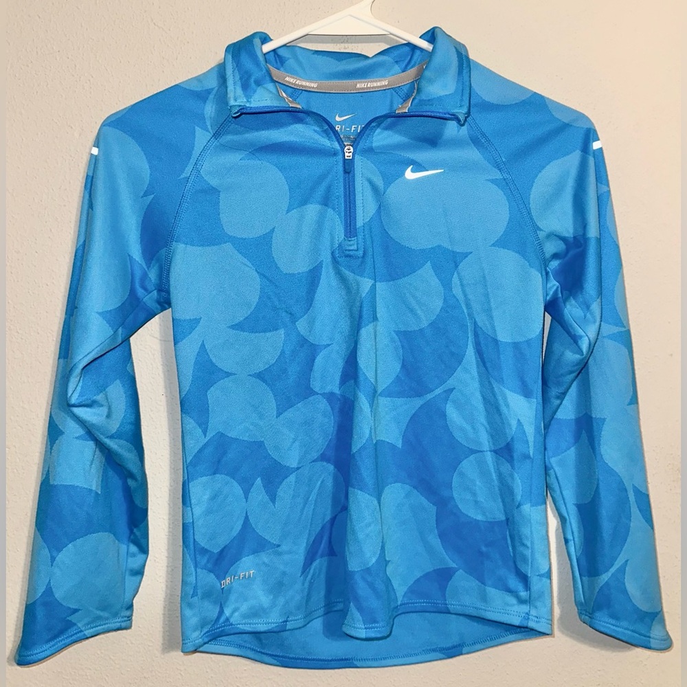 Nike Kid’s Dri-FIT Blue Long Sleeve Shirt